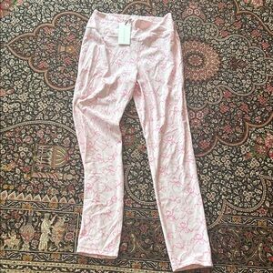 LoveShackFancy Pink Patterned Leggings